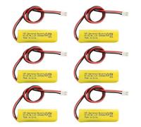 KBT Lot de 6 piles AA 1,2 V 1 000 mAh, batterie de rechange Ni-CD avec connecteur JST PH 2,54 à 2 broches pour Unitech AA900 mAh OSA268 ELB CS01 Lithonia Battery EXR LED EL M6