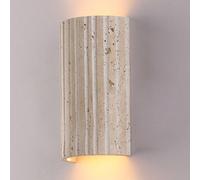KBUUKYYXouy Applique murale en travertin jaune naturel, applique câblée de style industriel moderne, lampe d'extérieur étanche, luminaire décoratif for porche et coiffeuse
