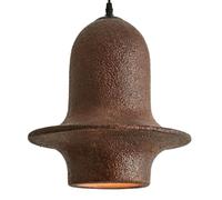 KBUUKYYXouy Lampe suspendue rétro à tête faite la main en polystyrène haute densité lampe créative blanc noir marron décor luminaire for bar cuisine îlot entrée vestiaire(C)