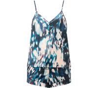 KBX KBX Blue Hattie Abstract Animal Printed Satin Cami Pyjamas Set