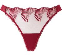 KBX KBX Red G-String Lana Shell Embroidery High Leg Knickers