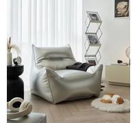 KBZSlyn Bean Bag Cover(No Filler) PU Leather Washable Micro-Fiber Adult Beanbag Chairor Adult Teen for Adults Lazy Sofa for Living Room, Bedroom(Single)