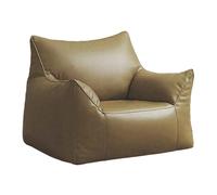 KBZSlyn Bean Bag Cover PU Leather Beanbag Sofa (No Filler) Lounge Chair for Bedroom Dorm Room Pouf Comfy Bean Bag Chair Cover for Adults Empty Lazy Sofa for Living Room(Gray)