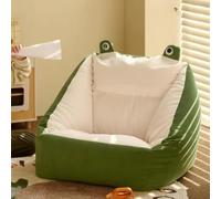 KBZSlyn Housse de canapé type pouf en peluche en forme d'animal (housse uniquement) en forme de grenouille pour enfants, idéale pour les canapés d'enfants, housses pour sièges de canapé et fauteuils.