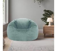 KBZSlyn Housse de Pouf en Velours (sans Rembourrage) Fauteuils Poire pour Salon Lavable Canapé Pouf for Adultes, Salon, Chambre(Light Green)