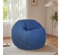 KBZSlyn Housse de Pouf (sans Rembourrage) Housse de Pouf Lavable for Fauteuil de Salon, Rangement for Animaux en Peluche for Adultes, Salon, Chambre(Blue)