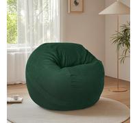 KBZSlyn Housse de Pouf (sans Rembourrage) Housse de Pouf Lavable for Fauteuil de Salon, Rangement for Animaux en Peluche for Adultes, Salon, Chambre(Dark Green)