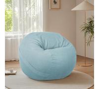 KBZSlyn Housse de Pouf (sans Rembourrage) Housse de Pouf Lavable for Fauteuil de Salon, Rangement for Animaux en Peluche for Adultes, Salon, Chambre(Light Blue)