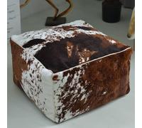 KBZSlyn Pouf Poire (sans Rembourrage) en Peluche imprimé Vache, Pouf de Rangement, Housse ottomane, Repose-Pieds, Pouf, Repose-Pieds, décontracté, Chambre, Balcon, Salon, créatif(Black and Brown)