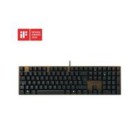 KC 200 MX - Clavier - 100% - full size - USB - AZERTY - Français - commutateur : CHERRY MX2A Silent Red - noir - emballage sans plastique