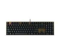 CHERRY KC 200 MX - Clavier - 100% - full size - USB - QWERTY - Espagnol - commutateur : CHERRY MX2A Silent Red - noir, bronze Noir
