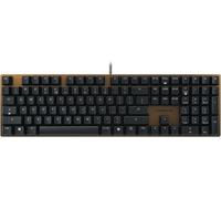 Kc 200 Mx, Clavier De Bureau Mécanique Avec Plaque En Métal Anodisé, Disposition Eu (Qwerty), Filaire, Mx2A Silent Red Switches, Noir Bronze