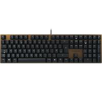 Kc 200 Mx, Clavier De Bureau Mécanique Avec Plaque En Métal Anodisé, Disposition Uk (Qwerty), Filaire, Mx2A Brown Switches, Noir Bronze