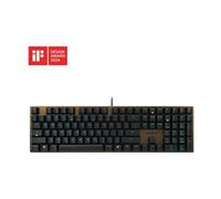 CHERRY KC 200 MX, Clavier de bureau mécanique avec plaque en métal anodisé, Disposition EU (QWERTY), Filaire, MX2A SILENT RED Switches, Noir bronze