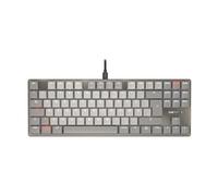 KC 500 MX LP - Clavier - 80% - TKL - rétro-éclairé - USB - QWERTZ - Allemand - commutateur : CHERRY MX Low Profile 2.0 Ivory - gris