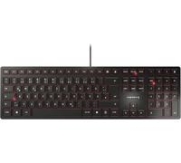 KC 6000 SLIM, clavier au design ultra-plat, layout allemand (QWERTZ), filaire (connexion USB-A), silencieux, durable, marquage des touche, noir