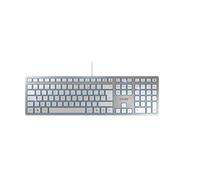 KC 6000 SLIM Clavier filaire, blanc/argent, USB, AZERTY - FR