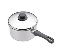 KC BLUE Kitchen Craft - Casserole en INOX avec Couvercle, 16 cm, Capacité 1,25 litres - Couleur Argent