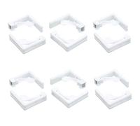 KC BLUE KitchenCraft Adjustable Plastic Tablecloth Clips, White, 6 x 1.8 x 6 cm