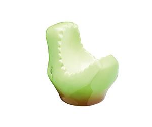 KC BLUE KitchenCraft Ceramic Dinosaur-Shaped Novelty Egg Cup, 7 x 5 x 7 cm (3" x 2" x 3") - Green
