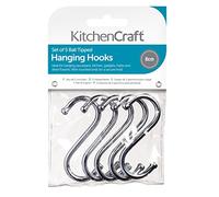 KitchenCraft Set de 5 Crochets S Plaqués, Acier, Argent, 9 x 12 x 16 cm