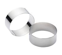 KitchenCraft Emporte Pièces Ronds en Acier Inoxydable, Lot de 2 (9 x 3,5 cm)