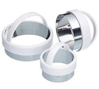 KitchenCraft - Lot de 3 Emporte-Pièces Ronds en Acier Inoxydable avec Poignée en Plastique