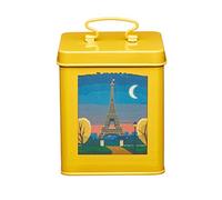 KC BLUE KitchenCraft World of Flavours Airtight Metal Food Storage Container, 11 x 11 x 14 cm (4.5" x 4.5" x 5.5") - Yellow