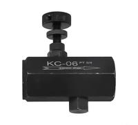 KC Clapet anti-retour hydraulique assisté 1,27 cm, débit de sortie stable, résistant à la traction haute pression, pour système de distribution d'eau, acier au carbone (PT3/4)