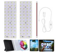 KC009 KC010 Lot de 2 cartes de rétroéclairage LED lithophane pour Bambou Lab H2D/X1/P1P/A1 Makerworld Pièces de modélisme USB 3D Accessoires photo DIY Boîte lumineuse
