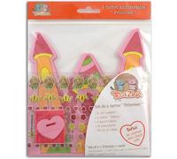 Kc03 Set De 6 Cartes D'invitation Anniversaire Princesse Papier Multicolore 15 X 15 X 0,1 Cm