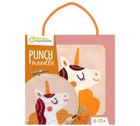 [KC150C] Avenue Mandarine Kit Point De Croix Enfant Punch Needle- Licorne - D...