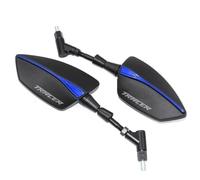 KCBHSH 1 Paire Rétroviseurs De Moto Rétroviseurs De Recul Gauche Droite Rétroviseurs Latéraux Réglables pour Yamaha Tracer 900 700 GT Rétroviseur latéral(Bleu,X-1)