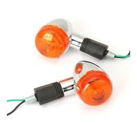 KCBHSH Clignotants Moto Lot De 2 Ou 4 Clignotants Moto Rétro Chromés pour H&Onda VTX1300 C R S Indicateurs De Moto(2 pièces)