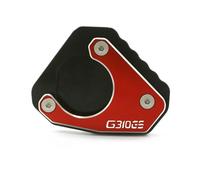 KCBHSH Extension De Béquille Latérale pour Moto pour BMW G 310GS 2017-2021, Plaque D'extension en Aluminium CNC. Side Stand Extension(Rouge 1)