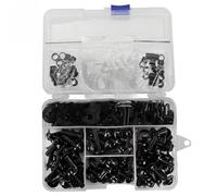 KCBHSH Kit De Boulons Carénage Moto pour pour CB900F pour CB919 Vis, Écrous ixations Et Assortiment Visserie pour Carrosserie Pare-Brise Kit De Boulons Carénage(Noir)