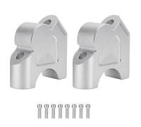 KCBHSH Rehausseurs De Guidon 32 Mm pour BMW R1250GS Adventure R1250RT, Support De Montage pour Rehaussement Et Recul du Guidon Tige Fixation(Argent)