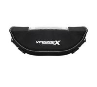 KCBHSH Sacoche De Rangement pour Accessoires De Moto Sacoche De Guidon Sacoche À Outils De Voyage pour H&Onda Varadero XL1000 VFR1200X NC700X Sac Étanche Rangement Multifonctionnel(Noir 4)