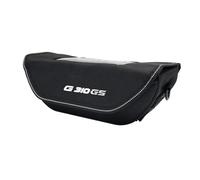 KCBHSH Sacoche De Rangement pour Guidon De Moto pour B&MW G310 R GS G310R G310GS, Sac De Voyage Étanche pour Outils Portables, Accessoires Rangement Multifonctionnel(Noir 1)