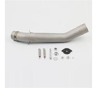 KCBHSH Silencieux d'échappement 51 mm pour Z750 2004-2008 et Z800 2013-2016. Kit Complet d'accessoires(Argent 1)