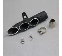 KCBHSH Silencieux D'échappement Moto pour Kawasaki pour Z1000 pour Z800 pour Z900, 51 Mm, Double Sortie, Trois Sorties, Accessoires(Couleur 2)