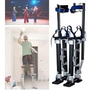 Kccjjrg 1523inch,Echasses De Travail, Échasses en Aluminium Portables pour Plaques De Plâtre, Jambes Confortables avec des Sangles Antidérapantes, Outils Utilitaires De Haute