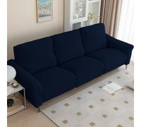 KCCRHIN Housse De Fauteuil Élastique Housse Canapé Relax 1 2 3 Places Housse De Chaise Inclinable Très Ajustée Housse De Canapé Relax Douce Housse De Canapé pour Enfants, Chiens,Marine,3seats/8pcs