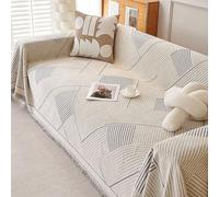 KCCRHIN Plaids De Canapé Polyvalent Réversible Housse De Canapé Anti-Griffes Lavable Couverture Pour Canapé Fauteuil Et Lit Housse De Canapé 2 3 4 Places Pour Quatre Saisons,Gris,180*130cm/71*51in