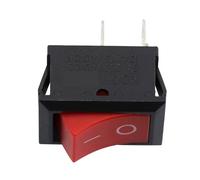 KCD1 2/3/4/6 interrupteur marche-arrêt marche-arrêt 6A/10A 250V/125V AC 2/3 positions interrupteur d'alimentation rouge/noir avec lumière 15x21mm