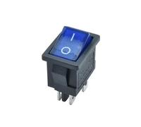 KCD1 Rocker Switch ON-OFF 2 Position Toggle Push Button with LED Illuminate 4-Pin Terminal Power Control Switch NWPNLXEA(Blue LED,12V)