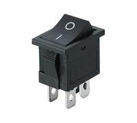 KCD1 Rocker Switch ON-OFF 2 Position Toggle Push Button with LED Illuminate 4-Pin Terminal Power Control Switch NWPNLXEA(Black Non LED,12V)