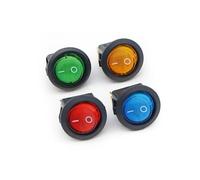KCd1 ship switch ship round rocker power switch button 2 pin 3 red green white black 16A 12v/220v opening 20mm NWPNLXEA(220v)