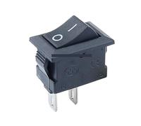 KCD11-101 Push Button Switch 10x15mm 21x15mm SPST 2Pin 3A/6A 250V 6A/10A 125V On/Off Boat Rocker Switch Black Red and White kcd1 NWPNLXEA(10 15mm black,10 Pcs)