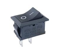 KCD11-101 Push Button Switch 10x15mm 21x15mm SPST 2Pin 3A/6A 250V 6A/10A 125V On/Off Boat Rocker Switch Black Red and White kcd1 NWPNLXEA(21 15mm black,One Size)